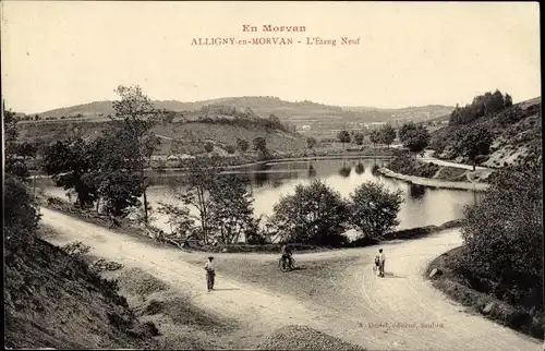 Ak Alligny en Morvan Nièvre, L'Etang Neuf