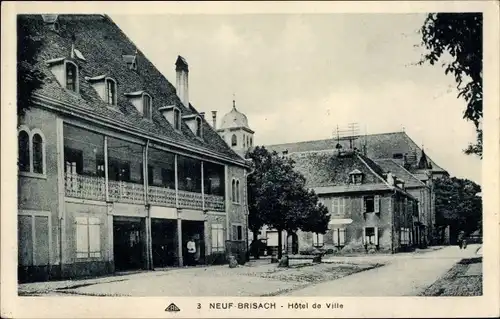 Ak Neuf Brisach Neubreisach Elsass Haut Rhin, Hotel de Ville