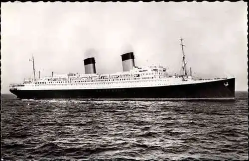 Ak CGT Dampfer Ile de France, Compagnie Générale Transatlantique, French Line