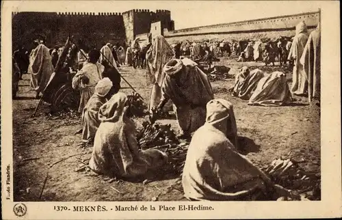 Ak Meknès Marokko, Marche de la Place El Hedime