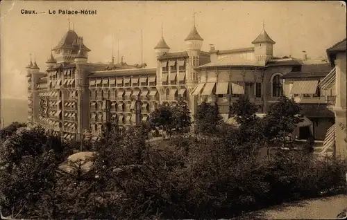 Ak Caux Montreux Kanton Waadt, Palace Hotel