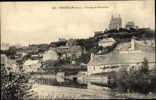 Ak Seiches Maine et Loire, Paysage de Matheflon