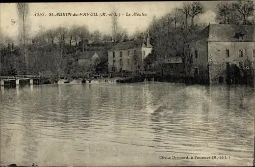 Ak Saint Aubin du Pavoil Maine et Loire, Le Moulin