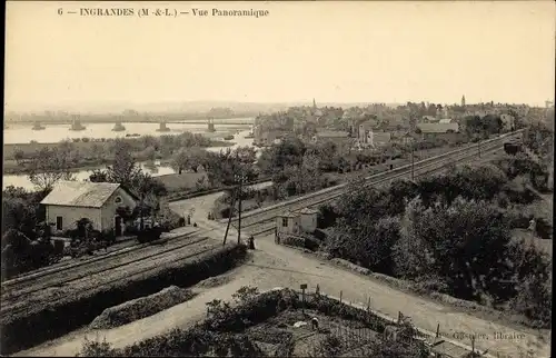 Ak Ingrandes Maine-et-Loire, Vue Panoramique