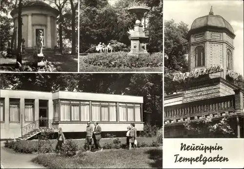 Ak Neuruppin in Brandenburg, Tempelgarten