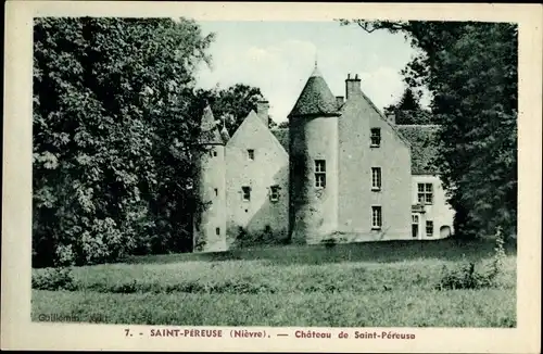 Ak Saint Péreuse Nièvre, Le Chateau