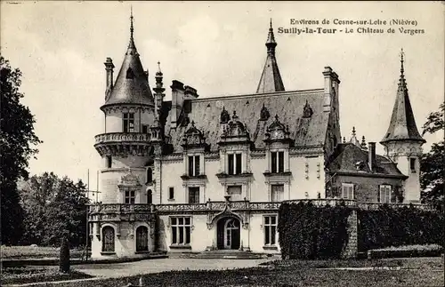 Ak Suilly la Tour Nièvre, Le Chateau de Vergers