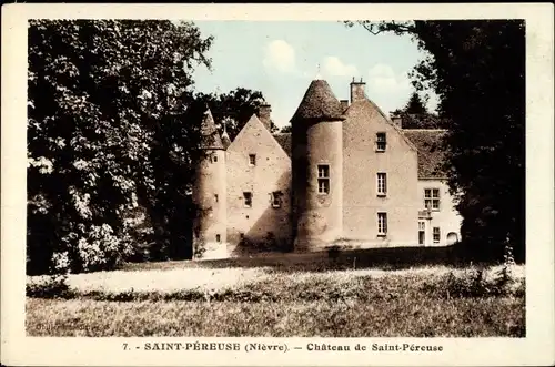 Ak Saint Péreuse Nièvre, Le Chateau
