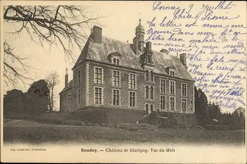 Ak Souday Loir et Cher, Chateau de Glatigny