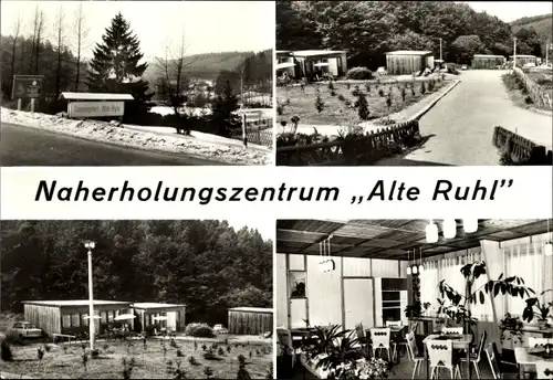 Ak Ruhla in Westthüringen, Naherholungszentrum Alte Ruhl, Innen und Außen