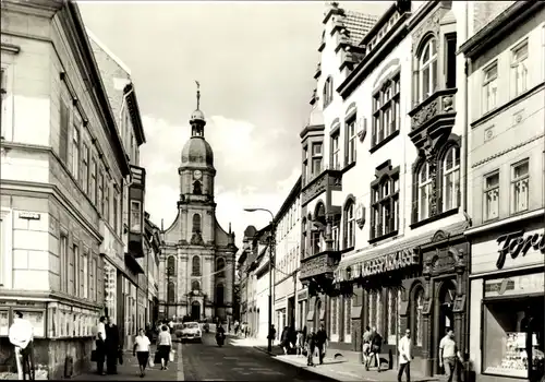 Ak Suhl in Thüringen, Steinweg, Kirche