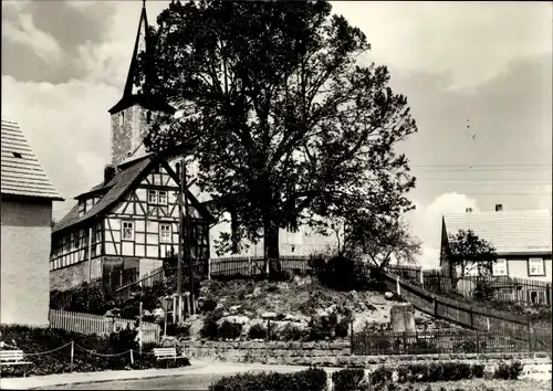 Ak Christes in Thüringen, Ortsansicht, Kirche