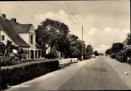 Ak Börgerende Rethwisch an der Ostsee, Straßenpartie, Ortsansicht