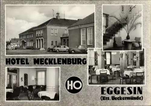 Ak Eggesin in Mecklenburg Vorpommern, Hotel Mecklenburg, Innenansicht