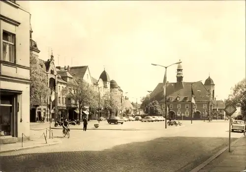 Ak Finsterwalde in der Niederlausitz, Am Markt