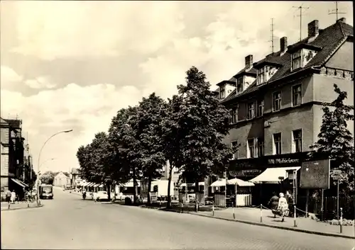 Ak Weißwasser in der Oberlausitz, Muskauer Straße