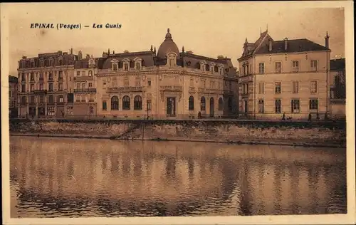 Ak Épinal Lothringen Vosges, Les Quais