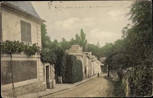 Ak Saint Prix Val-d’Oise, La Rue