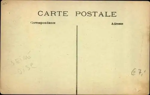 Ak Andresy Yvelines, Vue unique, prise de la Terrasse du Restaurant Belle Vue