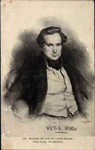 Künstler Ak Victor Hugo, Portrait