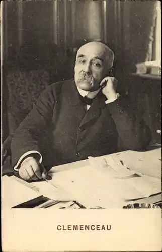 Ak Georges Clemenceau, französischer Journalist, Politiker und Staatsmann