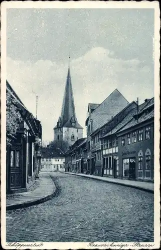 Ak Schöppenstedt in Niedersachsen, Braunschweiger Straße