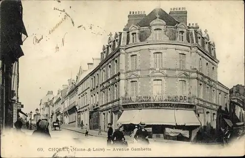 Ak Cholet Maine et Loire, Avenue Gambetta