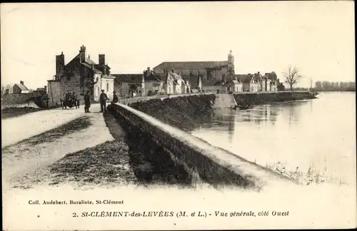 Ak Saint Clément des Levées Maine-et-Loire, Vue generale