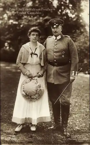 Ak Eitel Friedrich Prinz von Preußen, Sophie Charlotte von Oldenburg