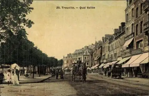 Ak Trouville Calvados, Quai Vallee
