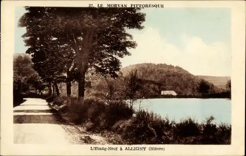 Ak Alligny Nièvre, L'Etang Neuf