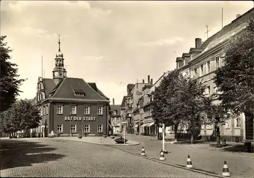 Ak Ronneburg in Thüringen, Rathaus am Markt