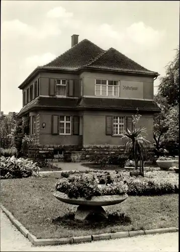 Ak Rastenberg in Thüringen, Kulturhaus, Gartenpartie