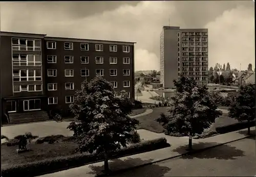 Ak Bitterfeld Wolfen in Sachsen Anhalt, Hochhaus Thalheimer Straße, Lehrlingswohnheim VEB Filmfabrik