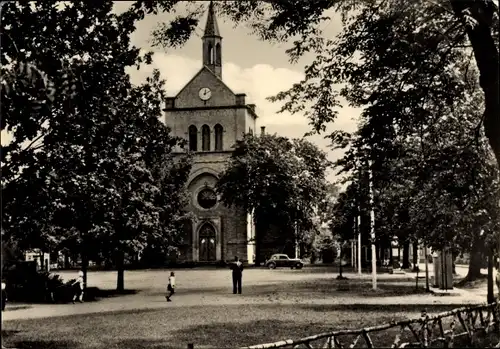 Ak Hasselfelde Oberharz am Brocken, Marktplatz, Kirche