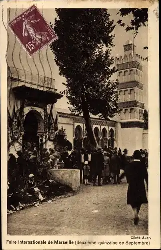Ak Marseille Bouches du Rhône, Foire Internationale, Deuxieme quinzaine de Septembre