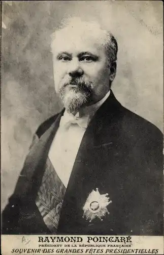 Ak Raymond Poincare, President de la Republique