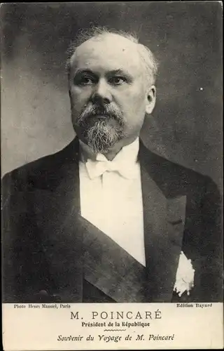 Ak M. Poincare, President de la Republique