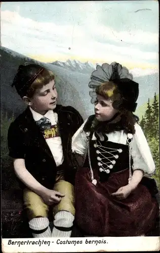 Ak Bernertrachten, Costumes bernois, Schweizerische Tracht