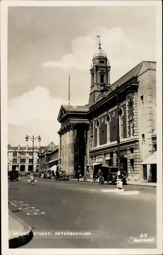 Ak Peterborough Cambridgeshire England, Bridge Street,
