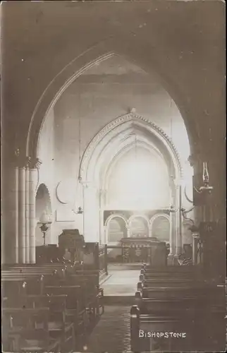 Ak Bishopstone South East England, Church, Interior