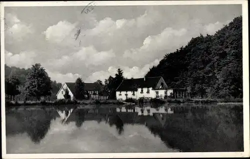 Ak Leichlingen im Rheinland, Hasensprungmühle, Wasserpartie