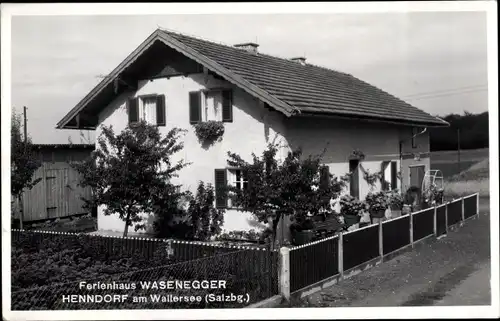 Ak Henndorf am Wallersee Salzburg, Ferienhaus Wasenegger