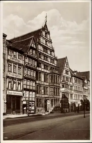 Ak Hannover in Niedersachsen, Leibnizhaus, Straßenseite