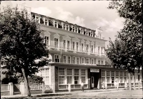 Ak Ostseebad Ahlbeck Heringsdorf auf Usedom, Ostsee Hotel