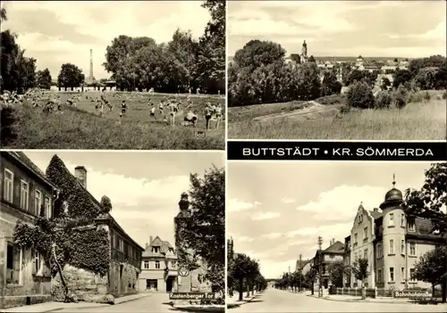 Ak Buttstädt in Thüringen, Bad, Rastenburger Tor, Bahnhofstraße