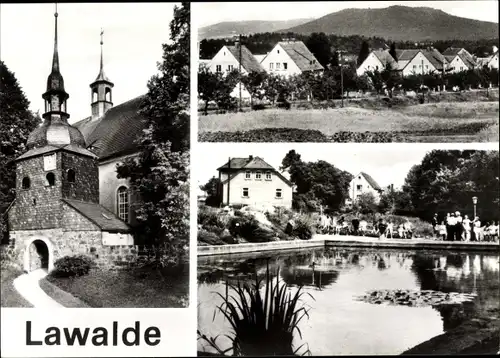 Ak Lawalde in der Lausitz, Ortsansichten