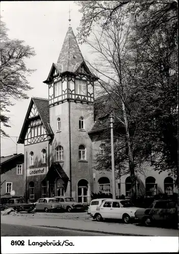 Ak Dresden Langebrück, Hotel Lindenhof