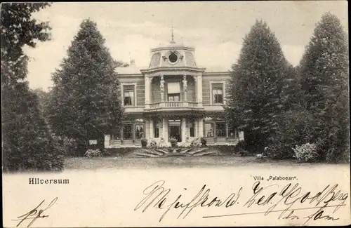 Ak Hilversum Nordholland, Villa Palaboean