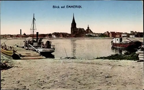 Ak Emmerich am Niederrhein, Blick auf den Ort